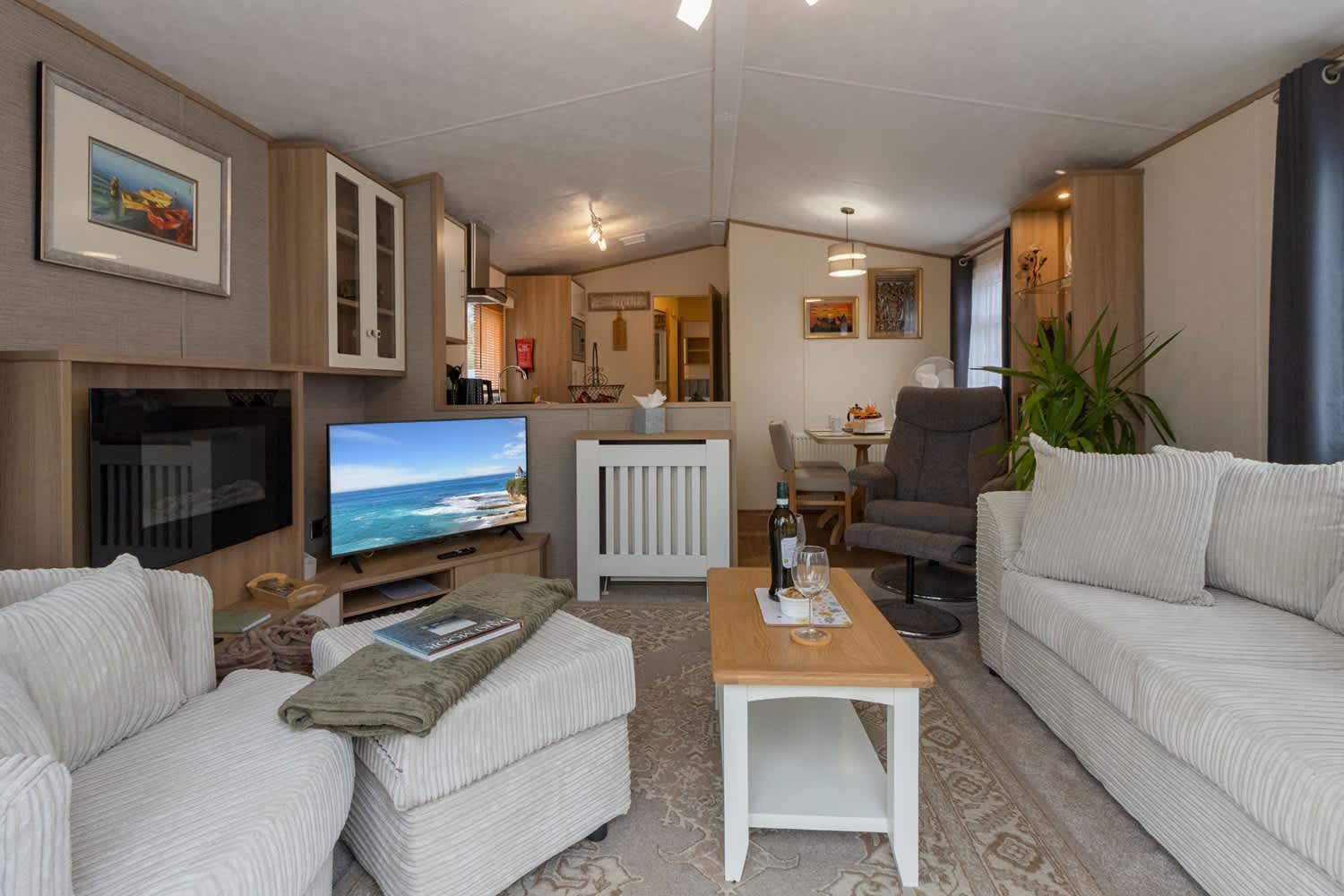 View - Fishing Lakes Chalet Exeter